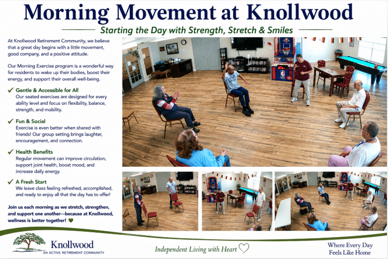 Morning Exercise Keeps Residents Active and Connected