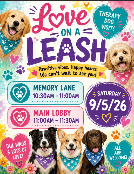 Love On A Leash Returns to Knollwood on September 5th