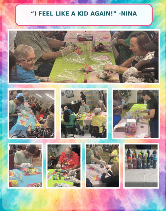 Tie-Dye Day brings colorful fun to Knollwood residents