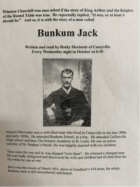 Local author Rocky Morisette shares Bunkum Jack with Knollwood residents.